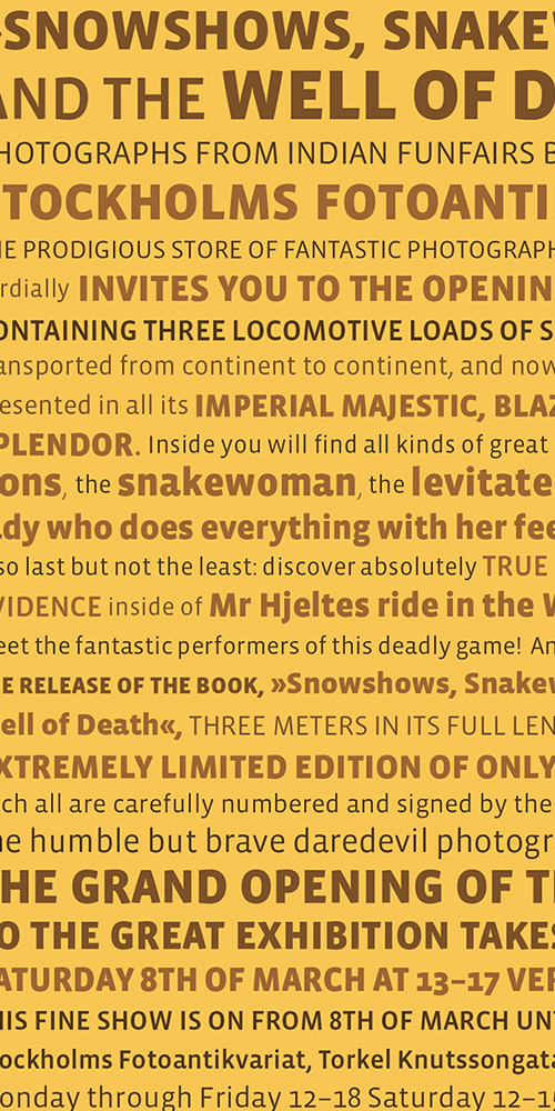Snowshows, Snakewomen and the Well of Death